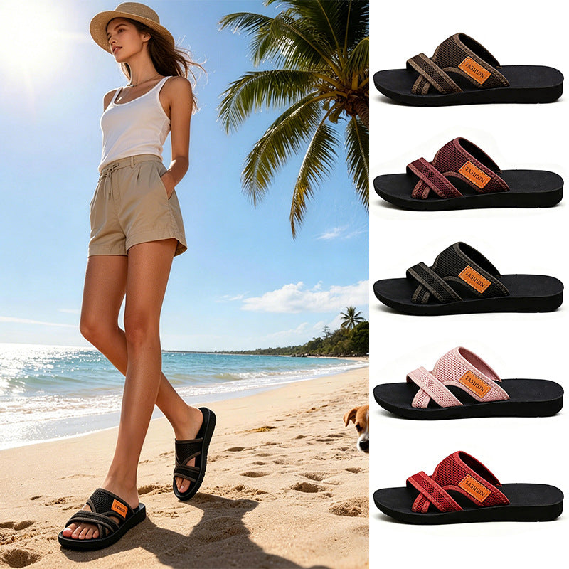 Womens Slippers Lightweight And Comfortable With A Flat Sole