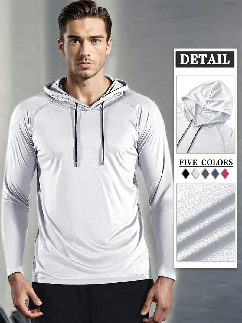 Moisture-wicking Quick-drying Fitness Apparel Long-sleeve Hooded Tophoodie
