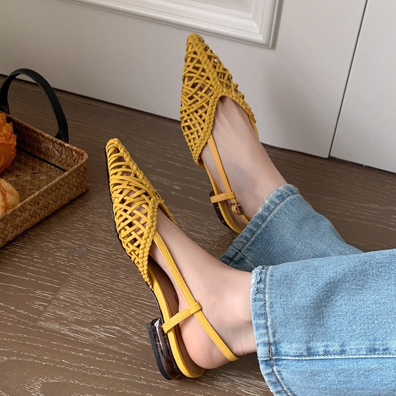 Retro-style Fashionable Versatile And Breathable Sandals For Outdoor Wear