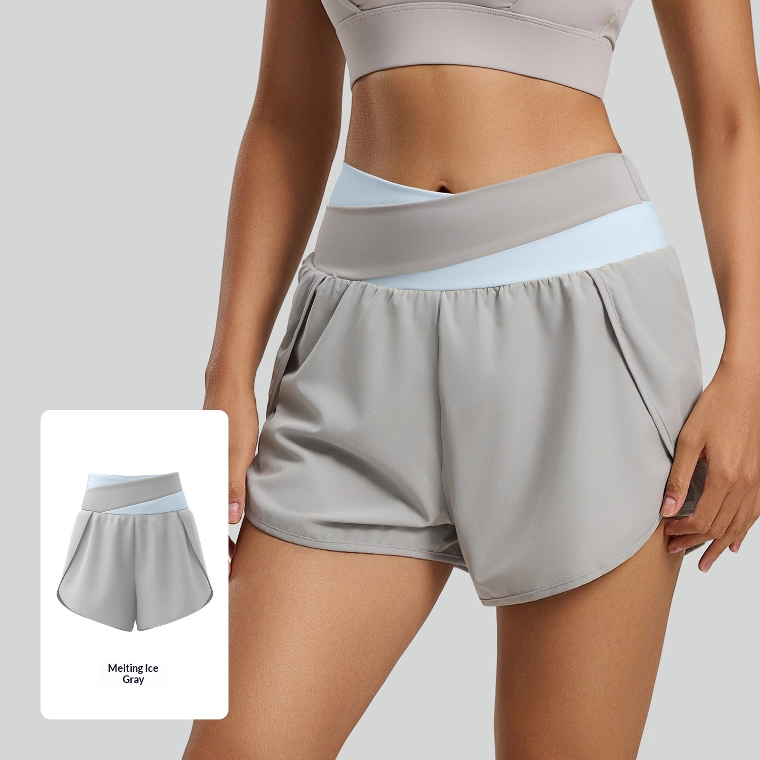 Anti-exposure High-waist Three-quarter Pants Outdoor Yoga Pants