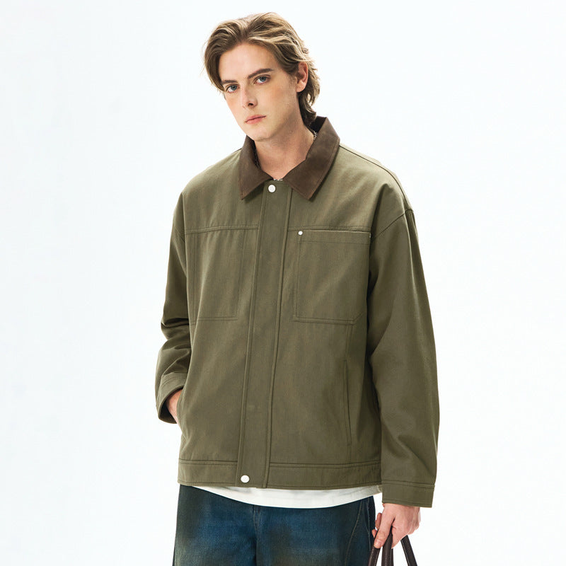 New SpringAutumn Executive Jacket For Men Pure Cotton Outerwear