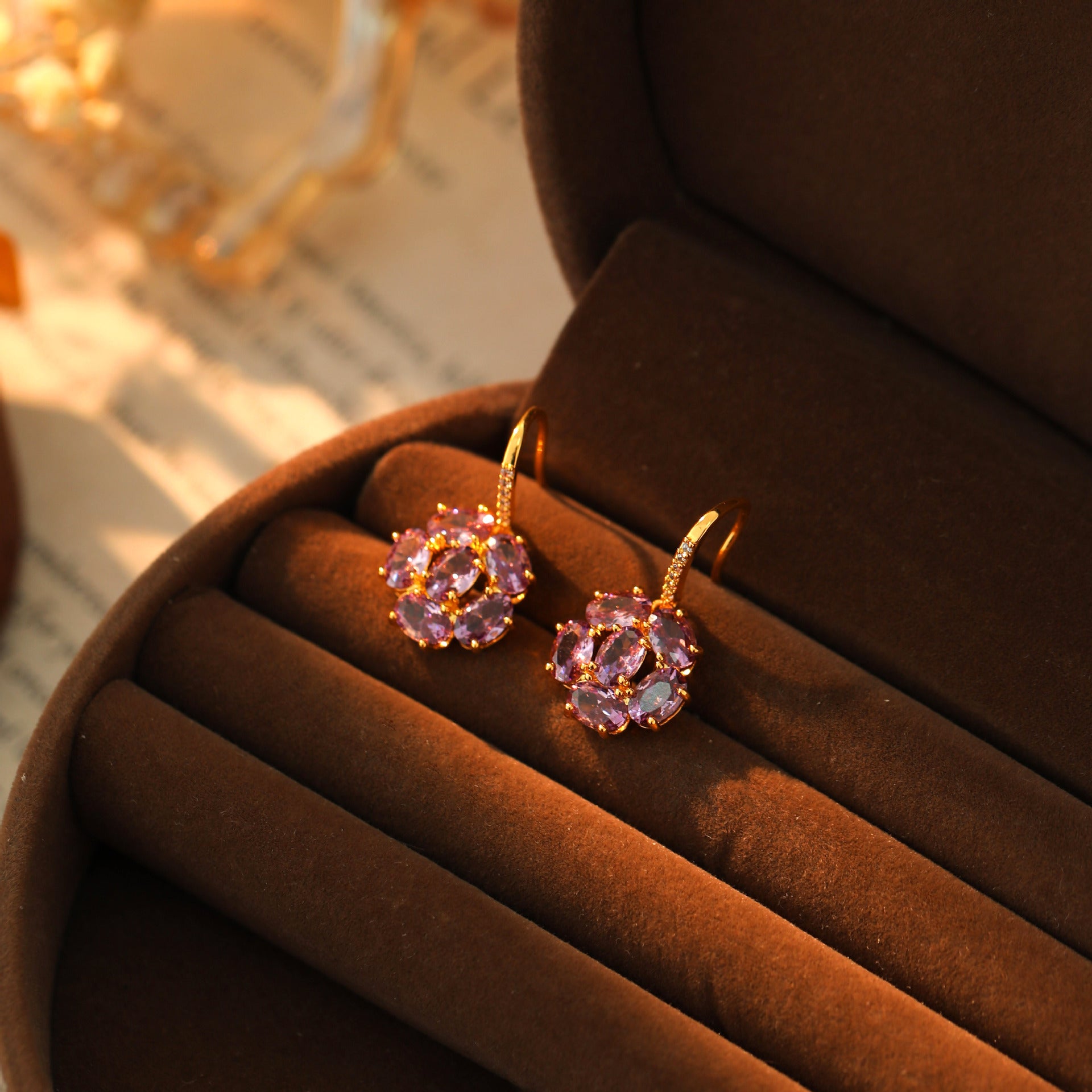 Eastward-bound High-end Niche-design Ear Hooksearrings