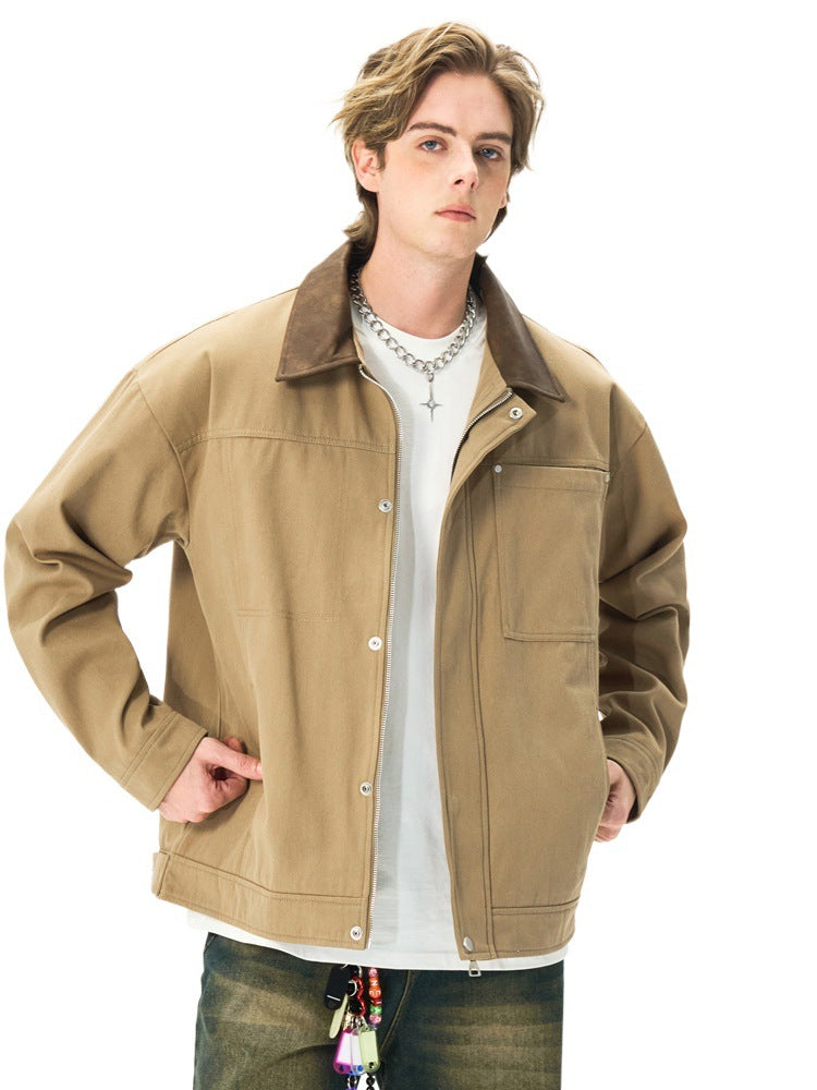 New SpringAutumn Executive Jacket For Men Pure Cotton Outerwear