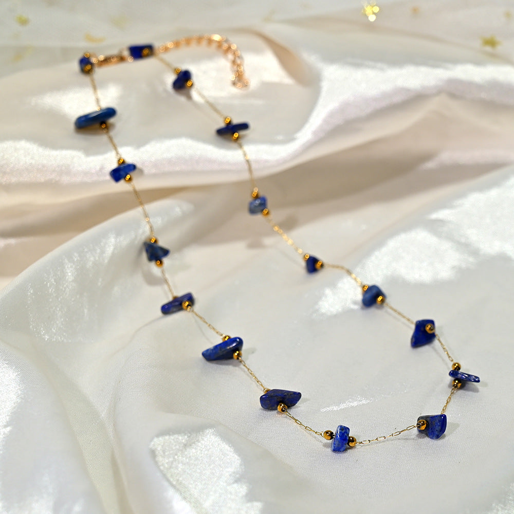 Small Pebble-bead Clavicle Necklace For Women
