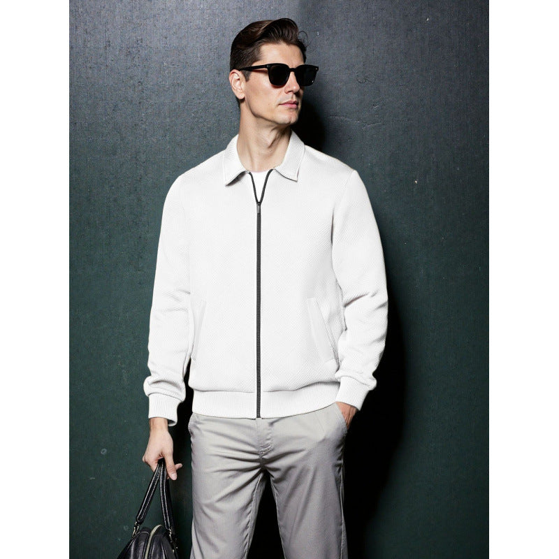 Men's Casual Knitted Zip-up Jacket Hot Sale