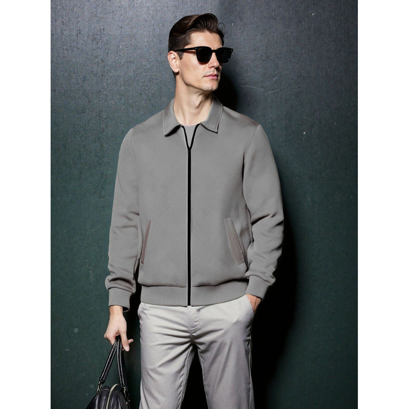 Men's Casual Knitted Zip-up Jacket Hot Sale