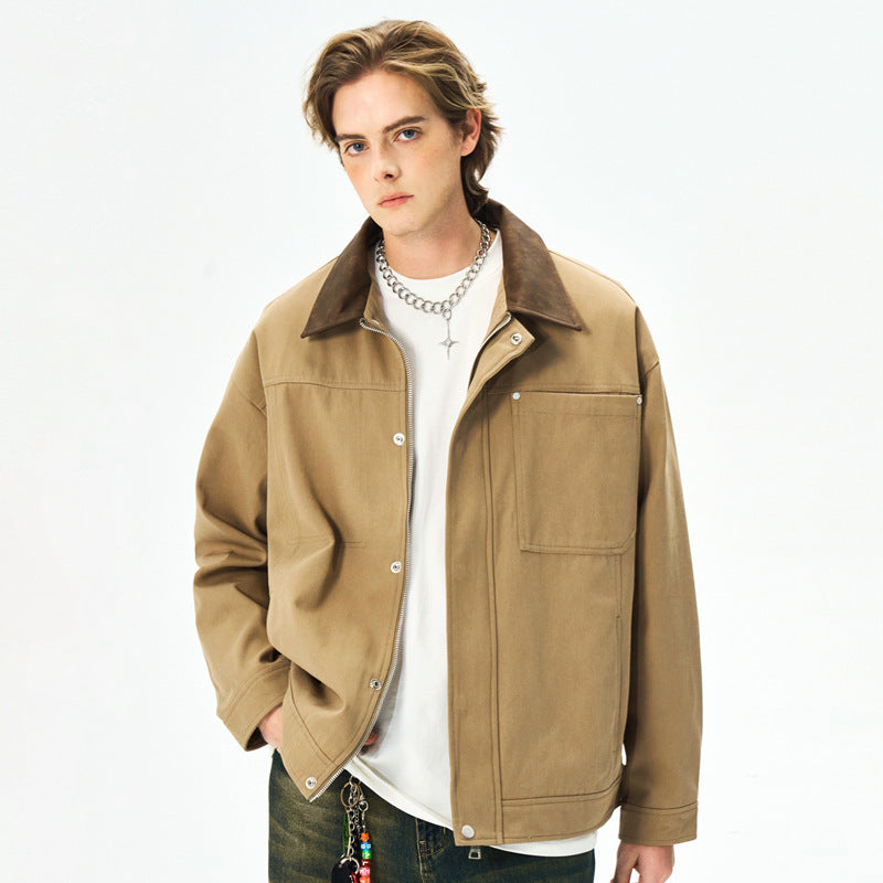 New SpringAutumn Executive Jacket For Men Pure Cotton Outerwear