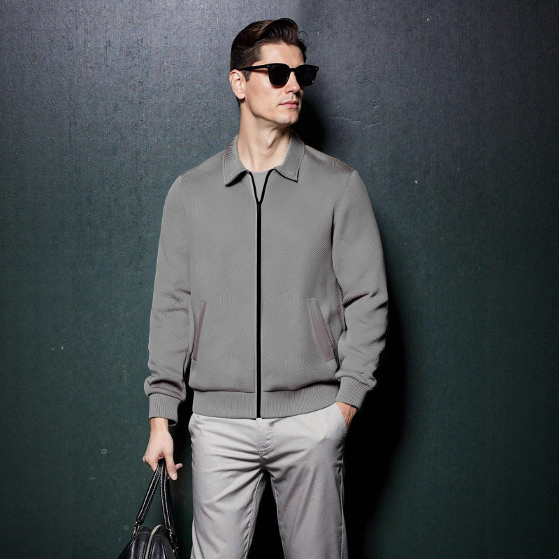 Men's Casual Knitted Zip-up Jacket Hot Sale