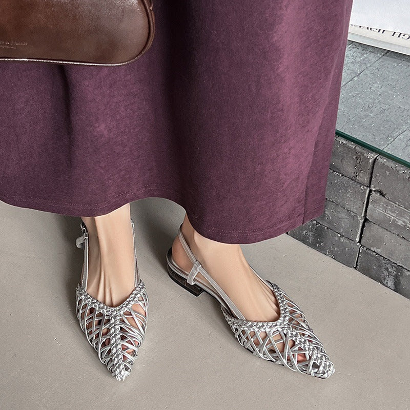 Retro-style Fashionable Versatile And Breathable Sandals For Outdoor Wear