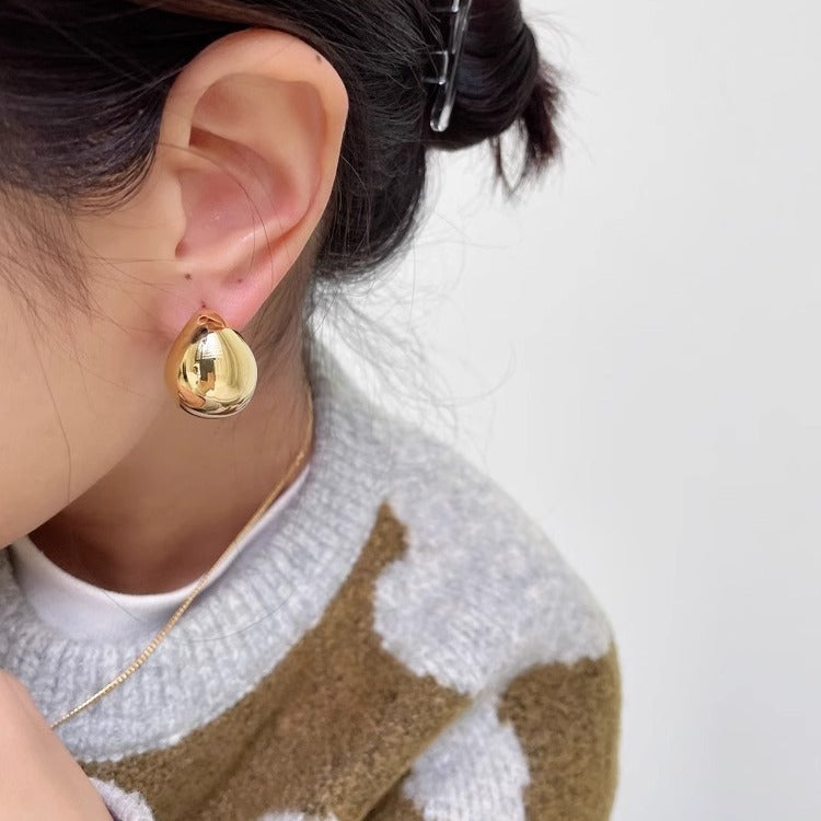 Metal Water Drop Earrings For Women