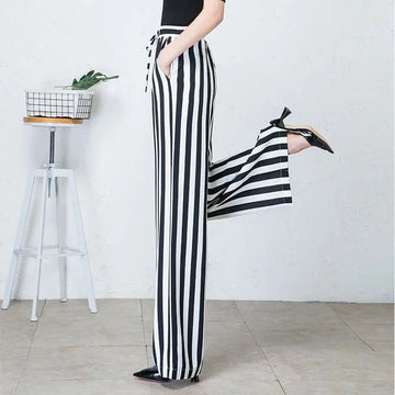 Lightweight Wide-leg Pants Women's Loose-fit