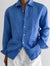 Solid-color Casual All-match Button-up Top For Men